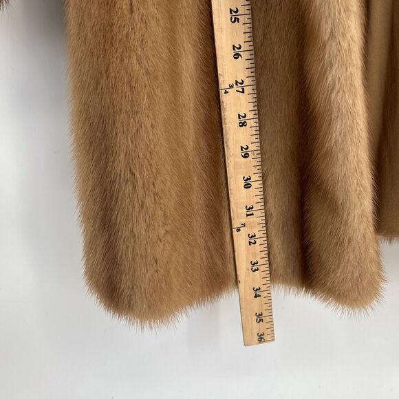 VTG The American Mink Coat EMBA Women M Fur Jacket Elegant Luxury Stroller Swing - Picture 10 of 14
